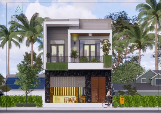 Thiết kế nhà đẹp phong cách hiện đại cho gia chủ tại Ninh Dân - Thanh Ba - Phú Thọ